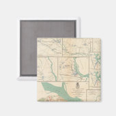 Mobile, Blakely, Messingers Ferry-Canton Magnet (Vorderseite/Rückseite)