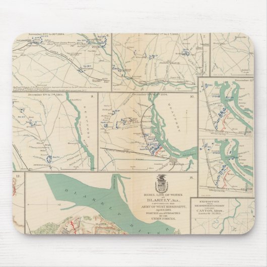 Mobile, Blakely, Messinger's Ferry-Canton Mousepad (Vorne)