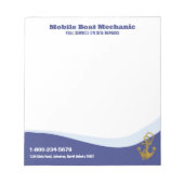 Mobile-Boat-Mechanismus Notizblock (Vorderseite)