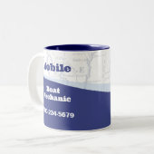 Mobile-Boat-Mechanismus Zweifarbige Tasse (Vorderseite Links)