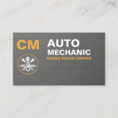 Mobile Car Repair & Auto Technician Service Visitenkarte (Vorderseite)