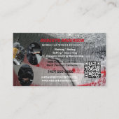 Mobile Car Wash Auto im Detail Automotive QR CODE Visitenkarte (Vorderseite)