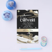 Mobile Car Wash Detailing Logo Gold Flyer (Einzeln)