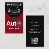 Mobile Car Wash Detection Pressure Washing qr code Visitenkarte (Vorne/Hinten)