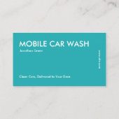 Mobile Car Wash Visitenkarte (Rückseite)