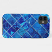 Mobile Case für das blaue Mosaikbild (Rückseite (Horizontal))