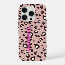 Mobile case pink animal print iPhone 15 pro hülle