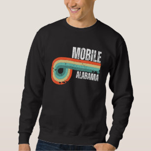 Mobile City Alabama State Vintage Retro Souvenir Sweatshirt