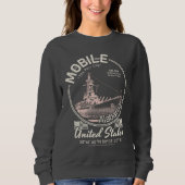MOBILE CITY ALABAMA - USS ALABAMA BATTLESHIP SWEATSHIRT (Vorderseite)