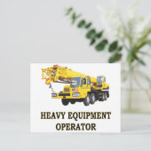 MOBILE CRANE POSTKARTE (Stehend Vorderseite)