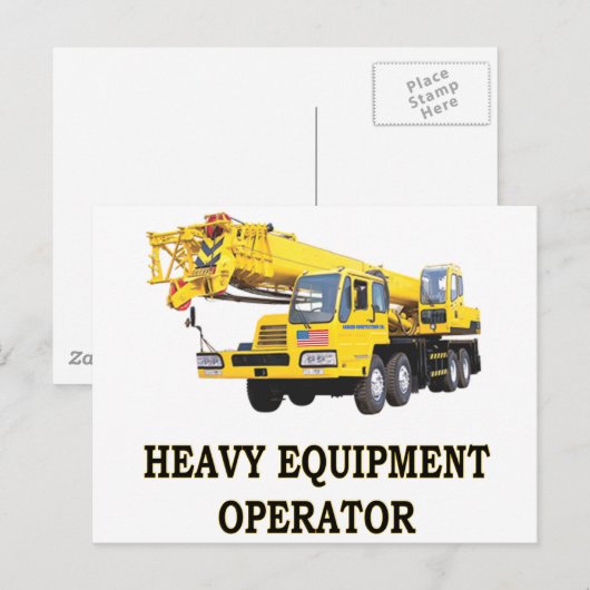 MOBILE CRANE POSTKARTE (Vorne/Hinten)