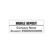 Mobile Deposit for Business Bank Account Permastempel (Design)