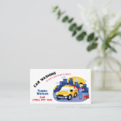 Mobile Detaillierungsdienst | Funny Visitenkarte (Stehend Vorderseite)