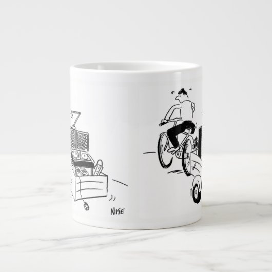 Mobile DJ oder Disk Jockey Jumbo-Tasse (Vorderseite)