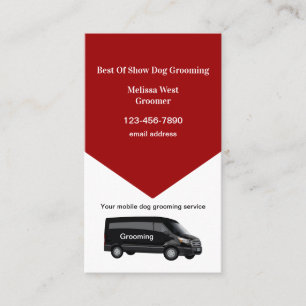 Mobile Dog Grooming Service Moderne Visitenkarte