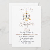 Mobile Einladung zur Babydusche (Vorne/Hinten)