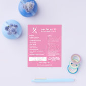 Mobile Hair Stylist Scheren Moderne dunkle Farbe p Flyer (Einzeln)