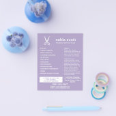 Mobile Hair Stylist Scheren Moderne Lila Flyer (Einzeln)
