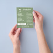 Mobile Hair Stylist Scheren Modernes Grün Flyer (Gruppe)