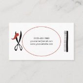 Mobile Hüttenstühle oder Friseur Business Card Visitenkarte (Rückseite)
