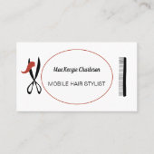 Mobile Hüttenstühle oder Friseur Business Card Visitenkarte (Vorderseite)