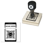 Mobile Icon Qr Code Scan Me Maintenance Manual Gummistempel (Stempel)