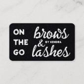 Mobile Lashes Brows Visitenkarte (Vorderseite)