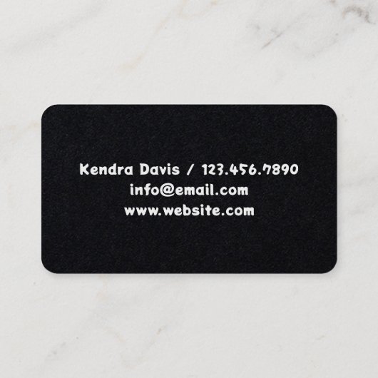 Mobile Lashes Brows Visitenkarte (Rückseite)