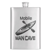 Mobile Man Cave Kayak Flachmann (Vorderseite)