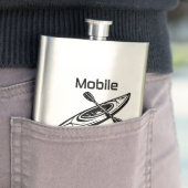 Mobile Man Cave Kayak Flachmann (Beispiel)