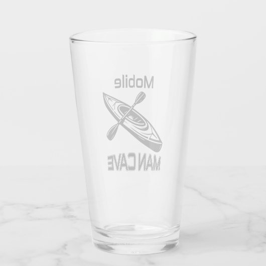 Mobile Man Cave Kayak Glas (Rückseite)