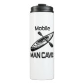 Mobile Man Cave Kayak Thermosbecher (Vorderseite)