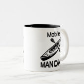 Mobile Man Cave Kayak Zweifarbige Tasse (VorderseiteRechts)