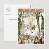 Mobile Mardi Gras1900 Poster Postkarte (Vorne/Hinten)