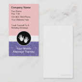Mobile Massage Business Cards Visitenkarte (Vorne/Hinten)