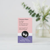 Mobile Massage Business Cards Visitenkarte (Stehend Vorderseite)