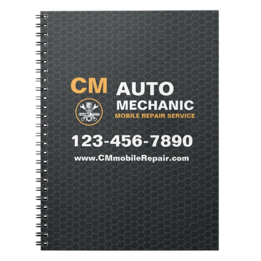 Mobile Mechanic Auto Car Repair Services Notizblock (Vorderseite)
