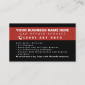 Mobile Mechanic, Auto Repair, Car Repair, Editable Visitenkarte (Rückseite)