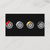 Mobile Mechanische Bremse Service Black Classic Visitenkarte (Rückseite)