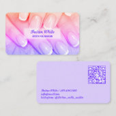 💅🏻 Mobile Nail Tech QR Visitenkarte (Vorne/Hinten)