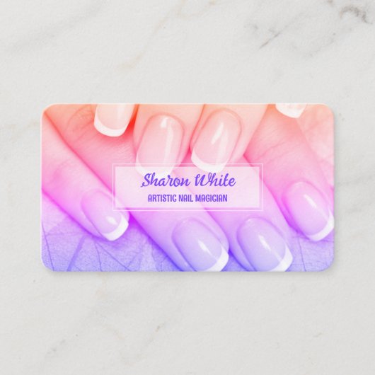 Mobile Nail Tech Visitenkarte (Vorderseite)