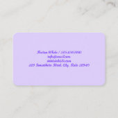 Mobile Nail Tech Visitenkarte (Rückseite)