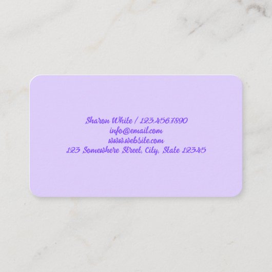 Mobile Nail Tech Visitenkarte (Rückseite)