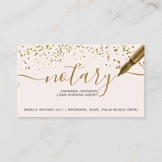 Mobile Notar chic gold-folienfotografie Visitenkarte (Vorderseite)