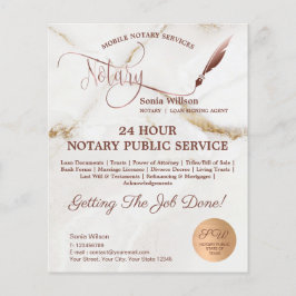 Mobile Notar & Kreditnehmer Unterzeichnung von Gol Flyer