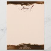 Mobile Notar & Loan Signature Agent Pink Agate Fly Briefbogen (Vorderseite)