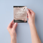 Mobile Notar & Loan Signature Agent Pink Agate Fly Flyer (Gruppe)