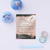 Mobile Notar & Loan Signature Agent Pink Agate Fly Flyer (Einzeln)