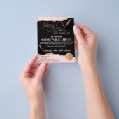 Mobile Notar & Loan Signature Agent Pink Agate Fly Flyer (Gruppe)