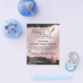 Mobile Notar & Loan Signature Agent Pink Agate Fly Flyer (Einzeln)